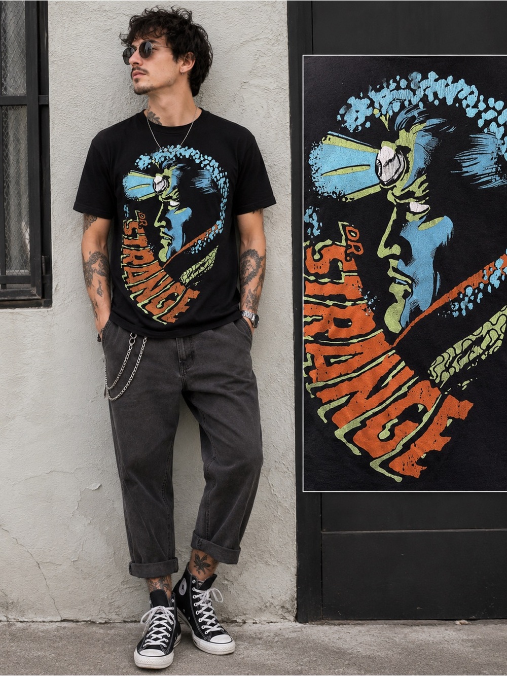 MARVEL Dr Strange Graphic Tshirt EUC